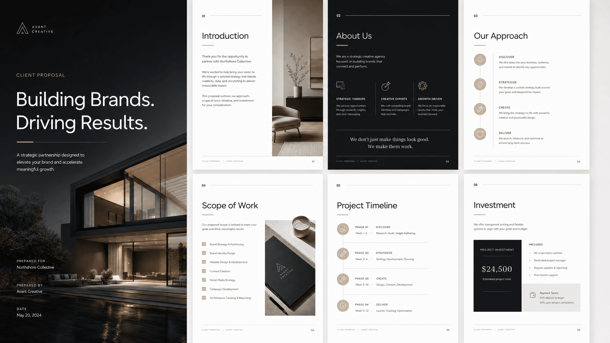 Client proposal template preview