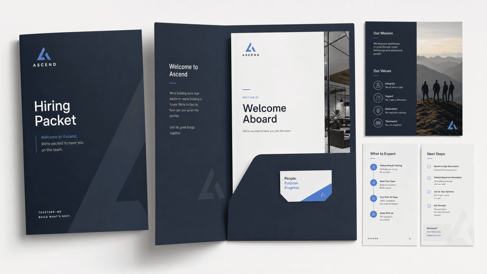 Hiring packet template preview